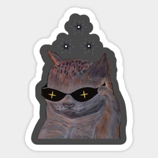 Cool cat Sticker